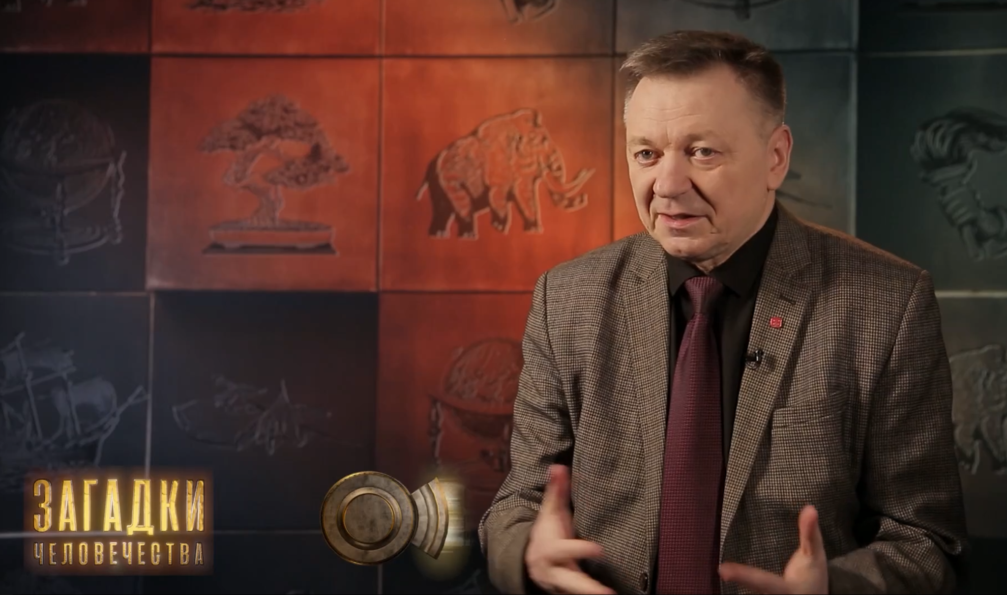 Сергей Сопелев во время телевизионной записи